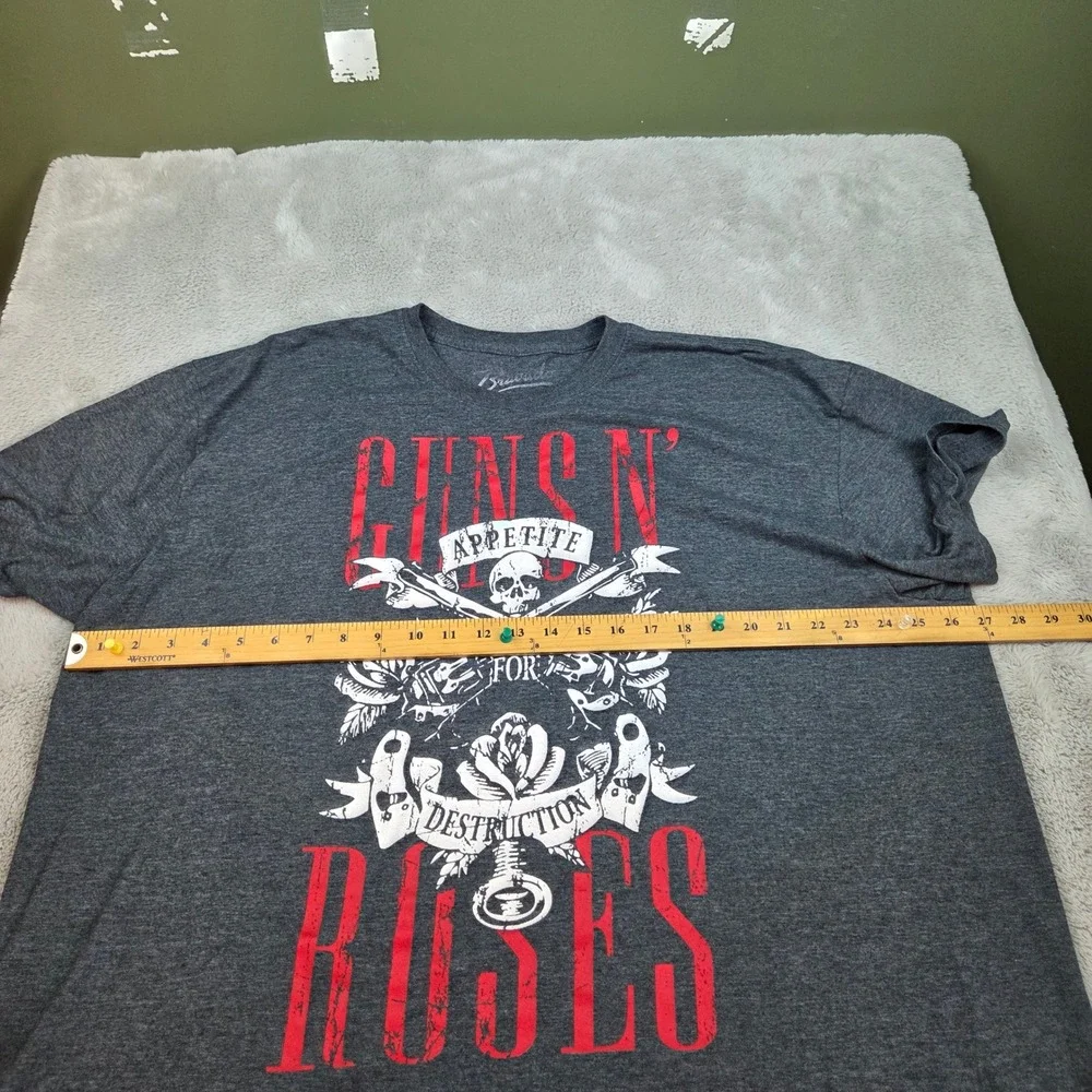 Bravado Guns N Roses Graphic T Shirt Mens XXL Appetite For Destruction Charcoal